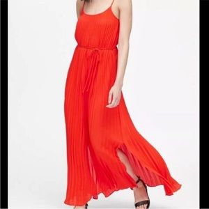 Banana Republic Pleated Maxi Dress
